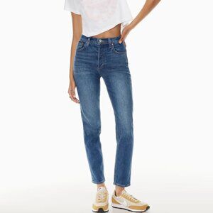 Denim Forum The Yoko High Rise Slim 3 Yrs Bleu n Stormy Dark Blue 28L